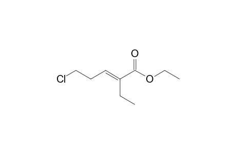(E)-5-chloro-2-ethyl-2-pentenoic acid ethyl ester