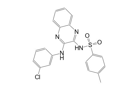 benzenesulfonamide, N-[3-[(3-chlorophenyl)amino]-2-quinoxalinyl]-4-methyl-