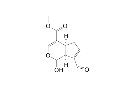Methyl (4aS,7aS)-7-formyl-1-hydroxy-1,4a,5,7a-tetrahydrocyclopenta[c]pyran-4-carboxylate