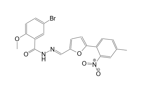 5-bromo-2-methoxy-N'-{(E)-[5-(4-methyl-2-nitrophenyl)-2-furyl]methylidene}benzohydrazide