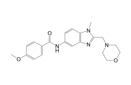benzamide, 4-methoxy-N-[1-methyl-2-(4-morpholinylmethyl)-1H-benzimidazol-5-yl]-