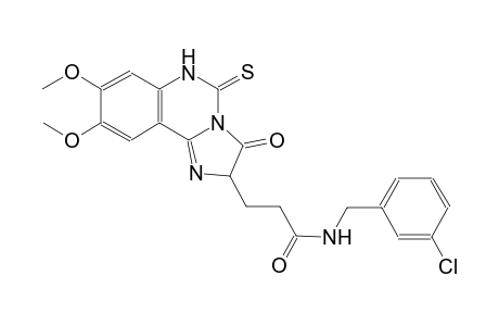 N-(3-chlorobenzyl)-3-(8,9-dimethoxy-3-oxo-5-thioxo-2,3,5,6-tetrahydroimidazo[1,2-c]quinazolin-2-yl)propanamide
