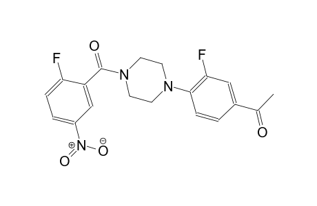 ethanone, 1-[3-fluoro-4-[4-(2-fluoro-5-nitrobenzoyl)-1-piperazinyl]phenyl]-
