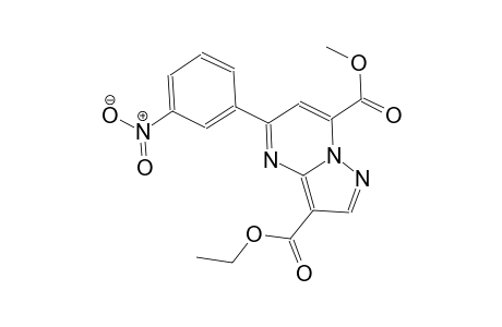 pyrazolo[1,5-a]pyrimidine-3,7-dicarboxylic acid, 5-(3-nitrophenyl)-, 3-ethyl 7-methyl ester