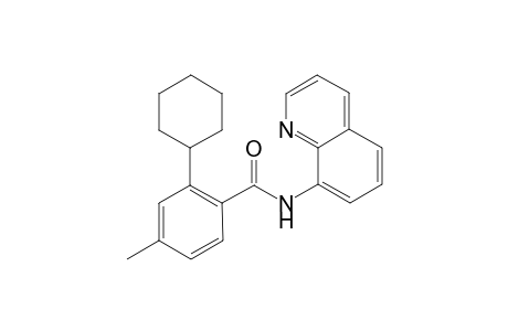 2-Cyclohexyl-4-methyl-N-(quinolin-8-yl)benzamide