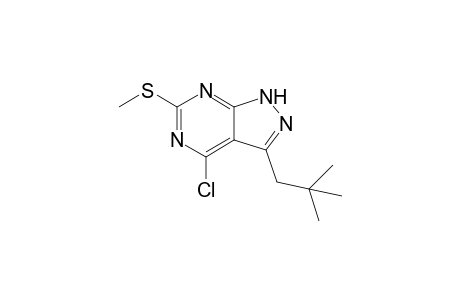 4-Chloro-3-neopentyl-6-(methylthio)-1H-pyrazolo[3,4-d]pyrimidine