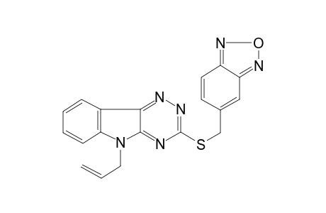 5-[(5-allyl-[1,2,4]triazino[5,6-b]indol-3-yl)sulfanylmethyl]-2,1,3-benzoxadiazole