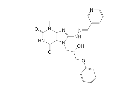 nicotinaldehyde [7-(2-hydroxy-3-phenoxypropyl)-3-methyl-2,6-dioxo-2,3,6,7-tetrahydro-1H-purin-8-yl]hydrazone