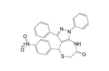 4-(4-Nitro-phenyl)-1,3-diphenyl-4,8-dihydro-1H-pyrazolo[3,4-e][1,4]thiazepin-7-one