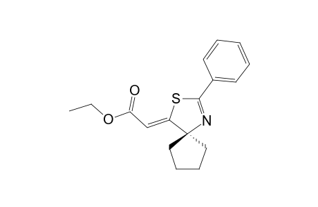 ETHYL-(2-PHENYL-3-THIA-1-AZASPIRO-[4.4]-NON-1-EN-4-YLIDENE)-ACETATE