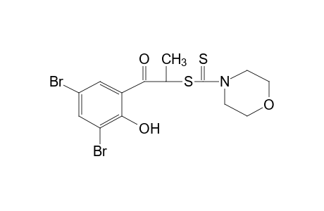 3',5'-DIBROMO-2'-HYDROXY-2-MERCAPTOPROPIOPHENONE, 2-(4-MORPHOLINECARBODITHIOATE)