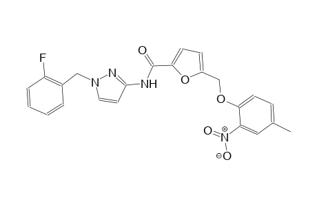 N-[1-(2-fluorobenzyl)-1H-pyrazol-3-yl]-5-[(4-methyl-2-nitrophenoxy)methyl]-2-furamide