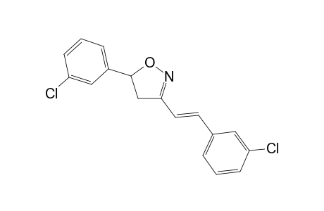5-(3-chlorophenyl)-3-[(E)-2-(3-chlorophenyl)ethenyl]-4,5-dihydro-1,2-oxazole