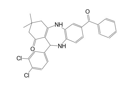 7-benzoyl-11-(3,4-dichlorophenyl)-3,3-dimethyl-2,3,4,5,10,11-hexahydro-1H-dibenzo[b,e][1,4]diazepin-1-one