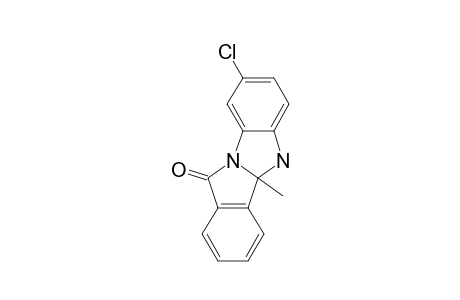 8-CHLORO-4B,5-DIHYDRO-4B-METHYL-11H-ISOINDOLO-[2,1-A]-BENZIMIDAZOL-11-ONE