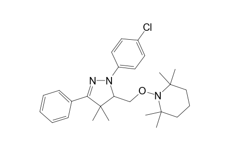 1-((1-(4-Chlorophenyl)-4,4-dimethyl-3-phenyl-4,5-dihydro-1H-pyrazol-5-yl)methoxy)-2,2,6,6-tetramethylpiperidine