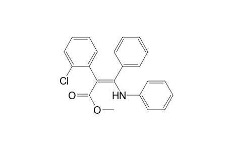 (Z)-3-anilino-2-(2-chlorophenyl)-3-phenyl-2-propenoic acid methyl ester