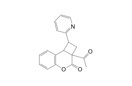 3H-Benzo[b]cyclobuta[d]pyran-3-one, 2a-acetyl-1,2,2a,8b-tetrahydro-1-(2-pyridinyl)-