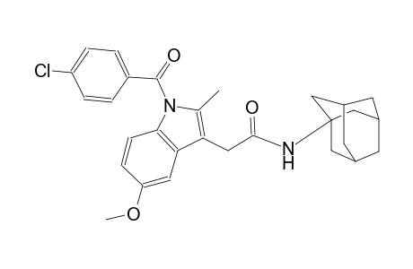 1H-indole-3-acetamide, 1-(4-chlorobenzoyl)-5-methoxy-2-methyl-N-tricyclo[3.3.1.1~3,7~]dec-1-yl-
