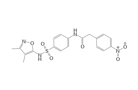 N-(4-{[(3,4-dimethyl-5-isoxazolyl)amino]sulfonyl}phenyl)-2-(4-nitrophenyl)acetamide