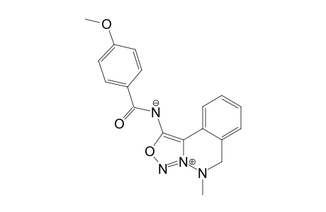 5,6-DIHYDRO-1-[(4-METHOXYBENZOYL)-AMINO]-5-METHYL-[1.2.3]-OXADIAZOLO-[4.3-A]-PHTHALAZIN-4-IUM_INNER_SALT
