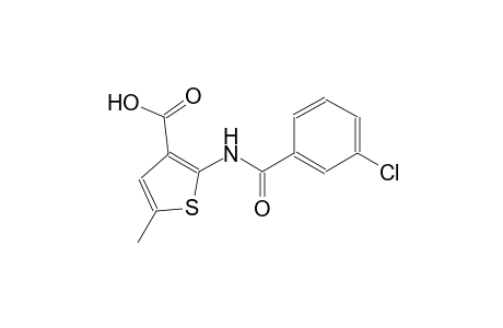 2-[(3-chlorobenzoyl)amino]-5-methyl-3-thiophenecarboxylic acid