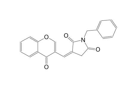 2,5-pyrrolidinedione, 3-[(4-oxo-4H-1-benzopyran-3-yl)methylene]-1-(phenylmethyl)-, (3Z)-