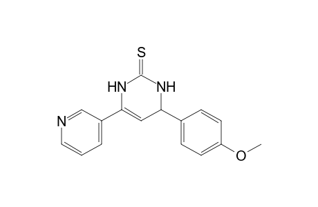 4-(4-methoxyphenyl)-6-(3-pyridinyl)-3,4-dihydro-1H-pyrimidine-2-thione