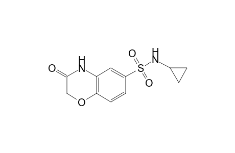 2H-1,4-Benzoxazine-6-sulfonamide, N-cyclopropyl-3,4-dihydro-3-oxo-