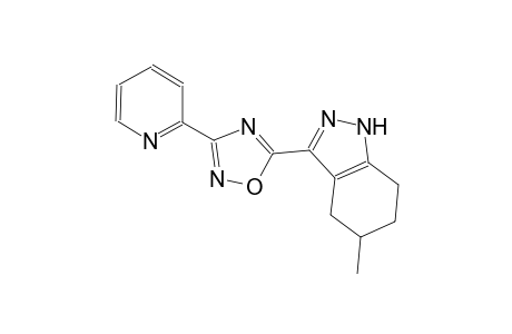 1H-indazole, 4,5,6,7-tetrahydro-5-methyl-3-[3-(2-pyridinyl)-1,2,4-oxadiazol-5-yl]-