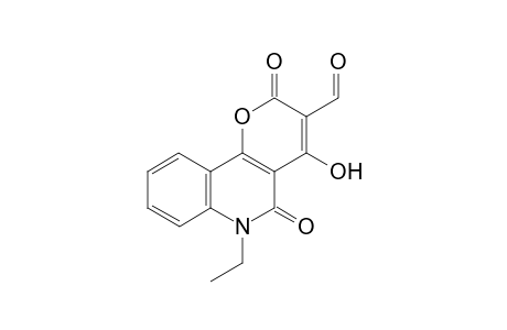 6-Ethyl-4-hydroxy-2,5-dioxo-5,6-dihydro-2H-pyrano[3,2-c]quinoline-3-carboxaldehyde