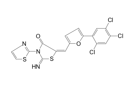 (5E)-2-azanylidene-3-(1,3-thiazol-2-yl)-5-[[5-[2,4,5-tris(chloranyl)phenyl]furan-2-yl]methylidene]-1,3-thiazolidin-4-one