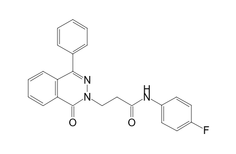 N-(4-fluorophenyl)-3-(1-keto-4-phenyl-phthalazin-2-yl)propionamide
