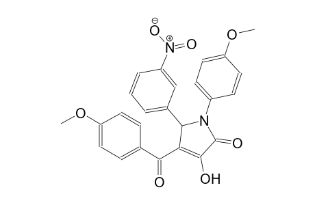 3-hydroxy-4-(4-methoxybenzoyl)-1-(4-methoxyphenyl)-5-(3-nitrophenyl)-1,5-dihydro-2H-pyrrol-2-one