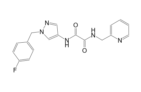 ethanediamide, N~1~-[1-[(4-fluorophenyl)methyl]-1H-pyrazol-4-yl]-N~2~-(2-pyridinylmethyl)-