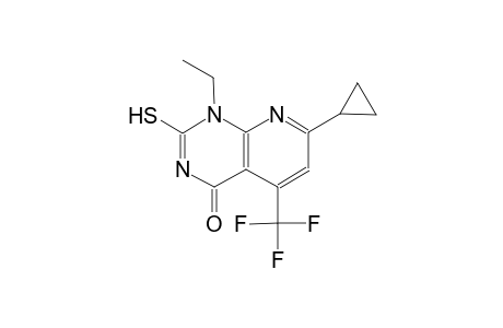 pyrido[2,3-d]pyrimidin-4(1H)-one, 7-cyclopropyl-1-ethyl-2-mercapto-5-(trifluoromethyl)-