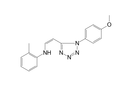 N-((Z)-2-[1-(4-Methoxyphenyl)-1H-tetraazol-5-yl]ethenyl)-2-methylaniline