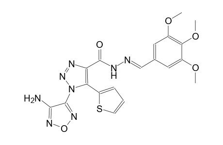 1-(4-amino-1,2,5-oxadiazol-3-yl)-5-(2-thienyl)-N'-[(E)-(3,4,5-trimethoxyphenyl)methylidene]-1H-1,2,3-triazole-4-carbohydrazide