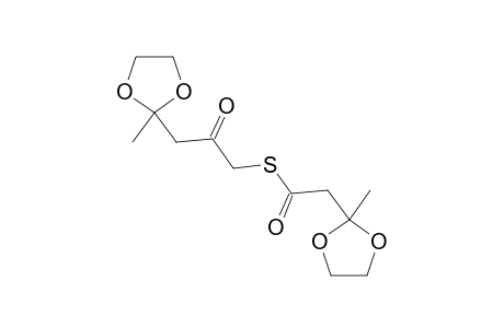 S-[3-(2-Methyl-1,3-dioxolan-2-yl)-2-oxopropyl](2-methyl-1,3-dioxolan-2-yl)ethanethioate