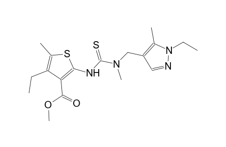 methyl 4-ethyl-2-({[[(1-ethyl-5-methyl-1H-pyrazol-4-yl)methyl](methyl)amino]carbothioyl}amino)-5-methyl-3-thiophenecarboxylate