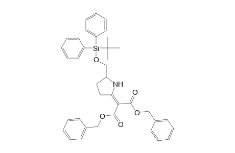 (R)-2-[5-(tert-Butyldiphenylsiloxymethyl)pyrrolidin-2-ylidene]malonic acid dibenzyl ester