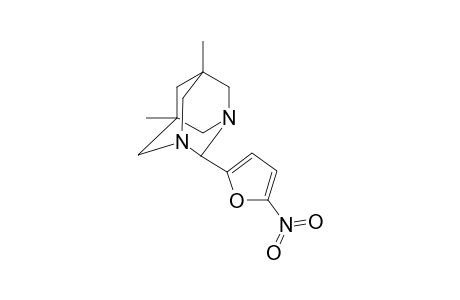 1,3-Diazatricyclo[3.3.1.1(3,7)]decane, 5,7-dimethyl-2-(5-nitro-2-furanyl)-