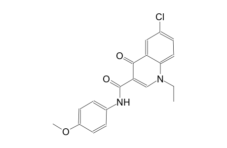 3-quinolinecarboxamide, 6-chloro-1-ethyl-1,4-dihydro-N-(4-methoxyphenyl)-4-oxo-