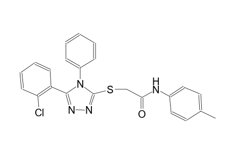 2-{[5-(2-chlorophenyl)-4-phenyl-4H-1,2,4-triazol-3-yl]sulfanyl}-N-(4-methylphenyl)acetamide