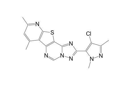 2-(4-chloro-1,3-dimethyl-1H-pyrazol-5-yl)-7,9-dimethylpyrido[3',2':4,5]thieno[2,3-e][1,2,4]triazolo[1,5-c]pyrimidine