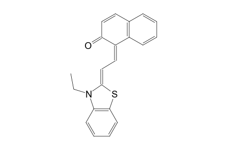 1-[[3-Ethyl-2(3H)-benzothiazolylidene]ethylidene]-2(1H)-naphthalenone