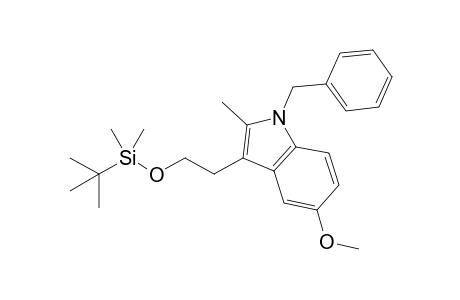 N-Benzyl-3-(2-{tert-butyldimethylsilyloxy}ethyl)-5-methoxy-2-methyl-1H-indole