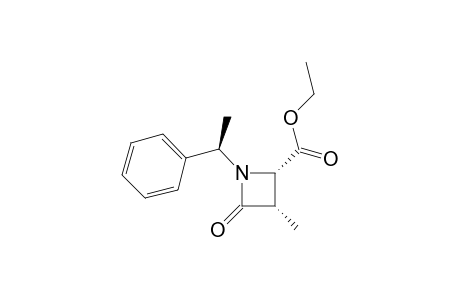 cis ethyl 3-methyl-4-oxo-1-((R)-1-phenylethyl)azetidine-2-carboxylate