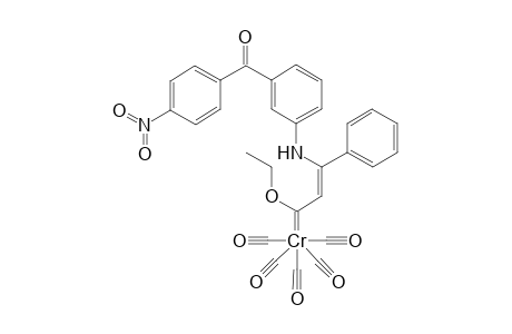 Pentacarbonyl {1-ethoxy-3-[(p-nitrobenzoyl)phenylamino]-3-phenyl-2-propenylidene] chromium
