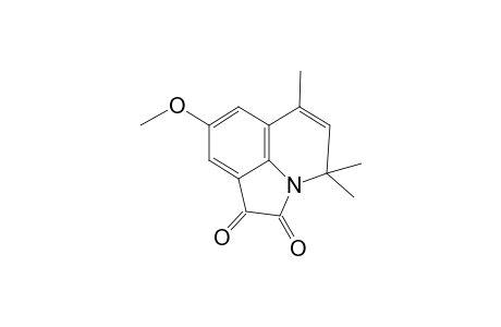 4H-Pyrrolo[3,2,1-ij]quinoline-1,2-dione, 8-methoxy-4,4,6-trimethyl-